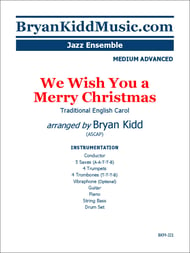We Wish You a Merry Christmas Jazz Ensemble sheet music cover Thumbnail